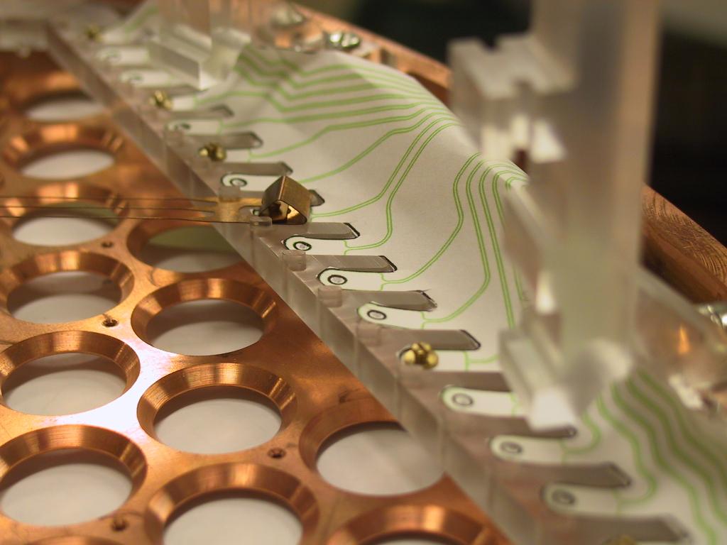 Close up of the EXO-200 anode wires