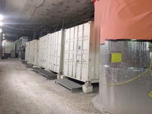 Panorama of underground drift 